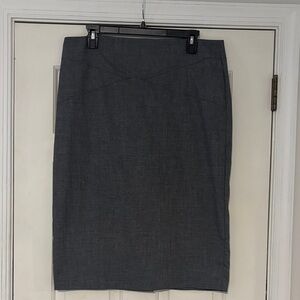 New York & Company Dark Gray Pencil Skirt - Tailored Office Style